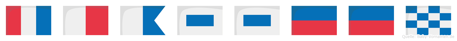 Thasseen im Flaggenalphabet