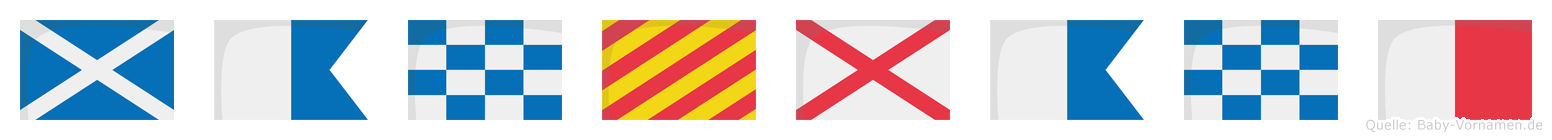 Manyvanh im Flaggenalphabet