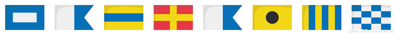 Padraign im Flaggenalphabet