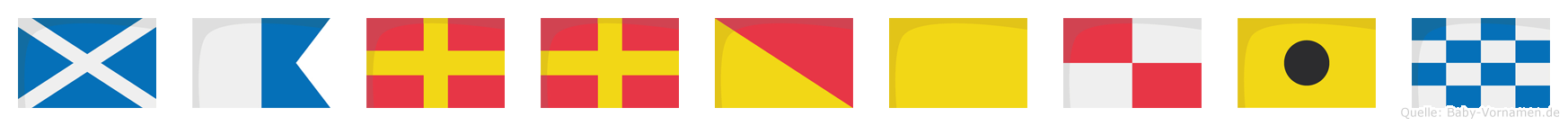 Marroquin im Flaggenalphabet