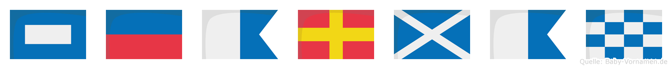 Pearman im Flaggenalphabet