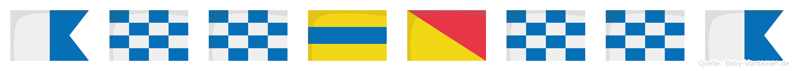Anndonna im Flaggenalphabet