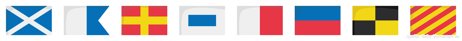 Marshely im Flaggenalphabet