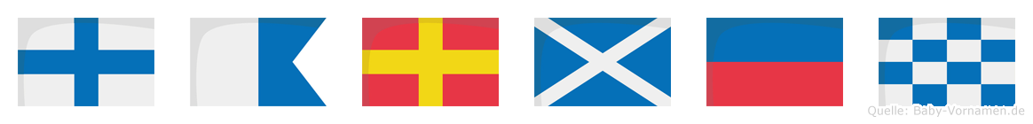 Xarmen im Flaggenalphabet