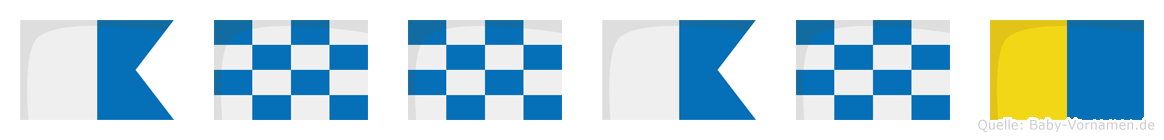 Annank im Flaggenalphabet