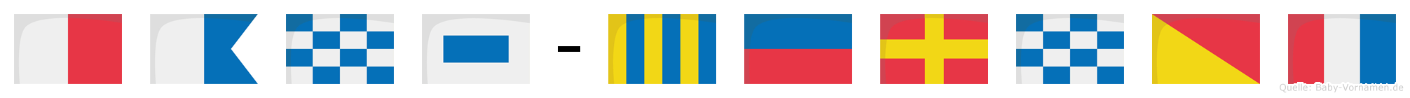 Hans-Gernot im Flaggenalphabet