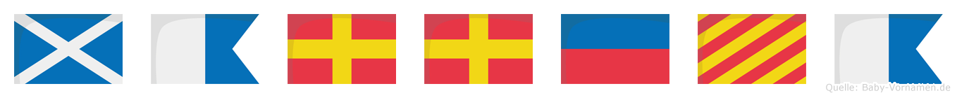 Marreya im Flaggenalphabet