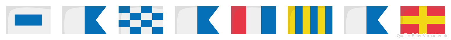 Sanatgar im Flaggenalphabet