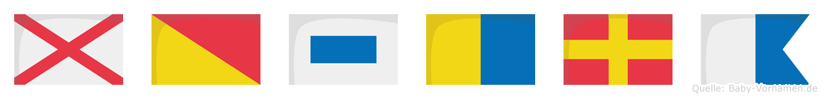 Voskra im Flaggenalphabet