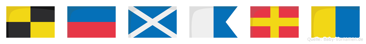 Lemark im Flaggenalphabet