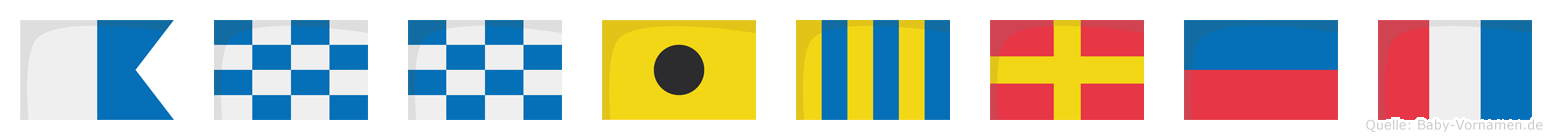 Annigret im Flaggenalphabet