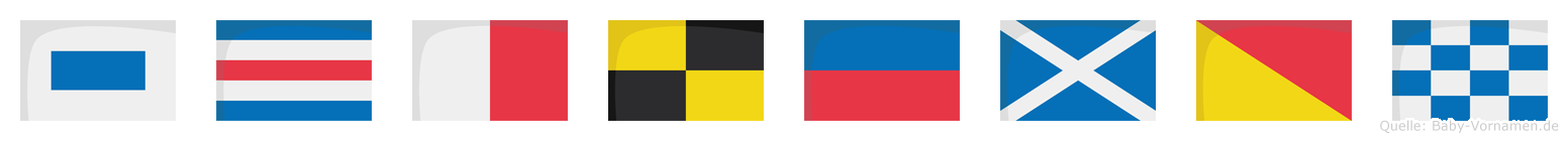 Schlemon im Flaggenalphabet