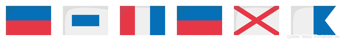 Esteva im Flaggenalphabet