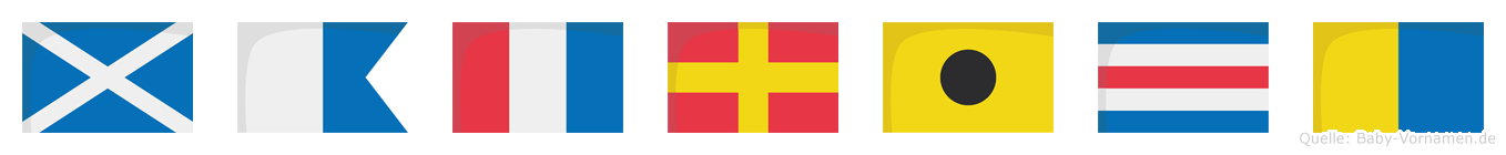 Matrick im Flaggenalphabet