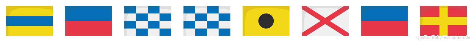 Denniver im Flaggenalphabet