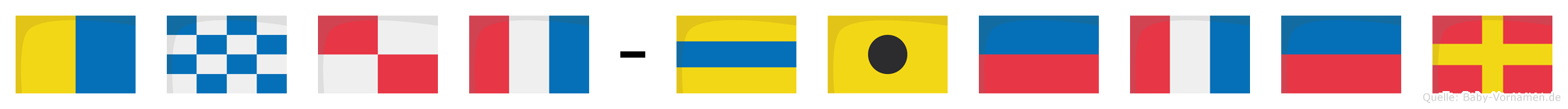 Knut-Dieter im Flaggenalphabet