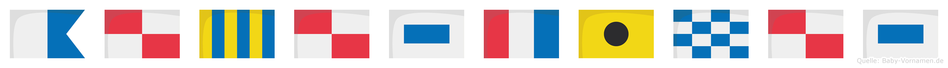 Augustinus im Flaggenalphabet