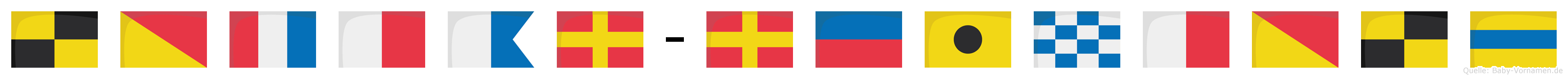 Lothar-Reinhold im Flaggenalphabet