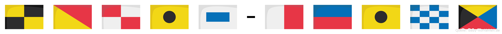 Louis-Heinz im Flaggenalphabet