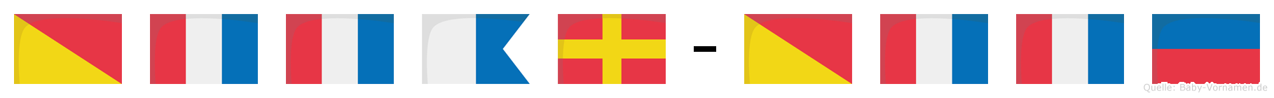 Ottar-Otte im Flaggenalphabet