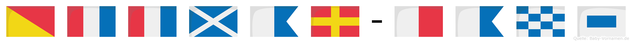 Ottmar-Hans im Flaggenalphabet