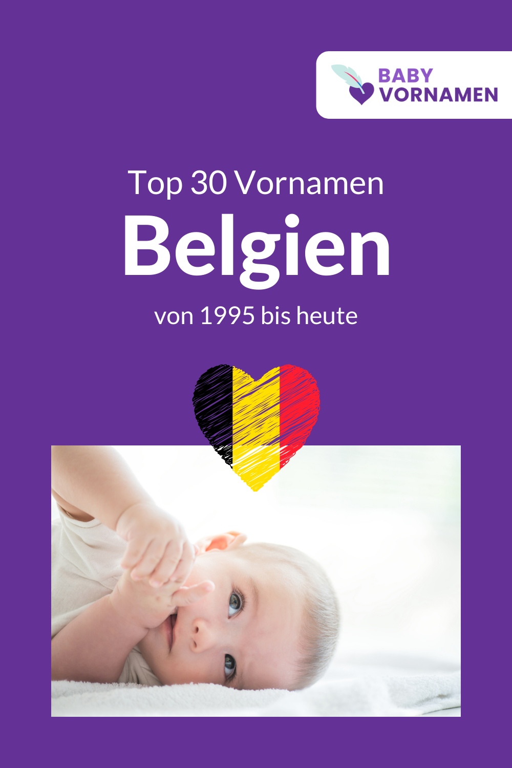 Beliebteste Vornamen in Belgien