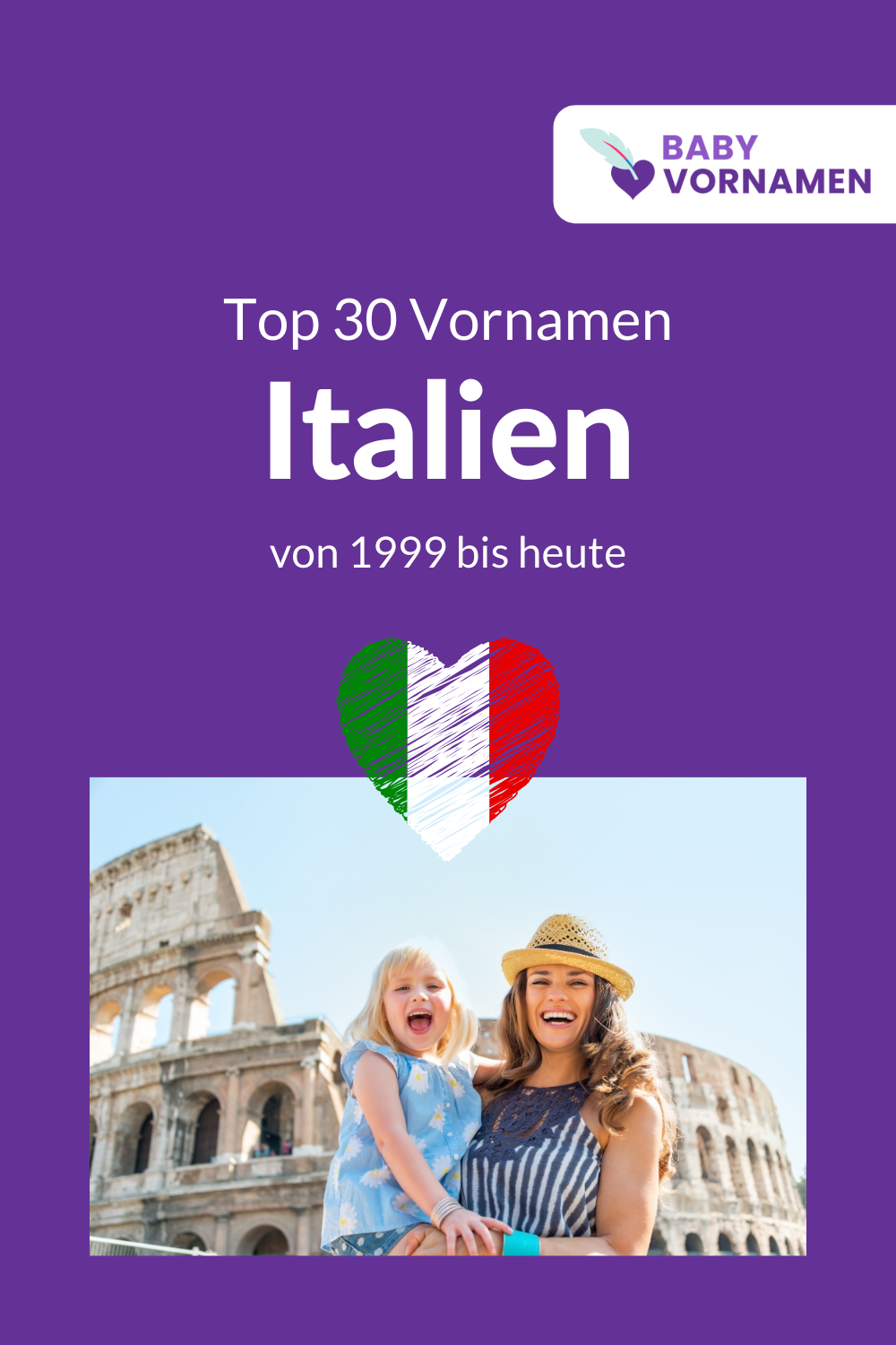 Beliebteste Vornamen in Italien