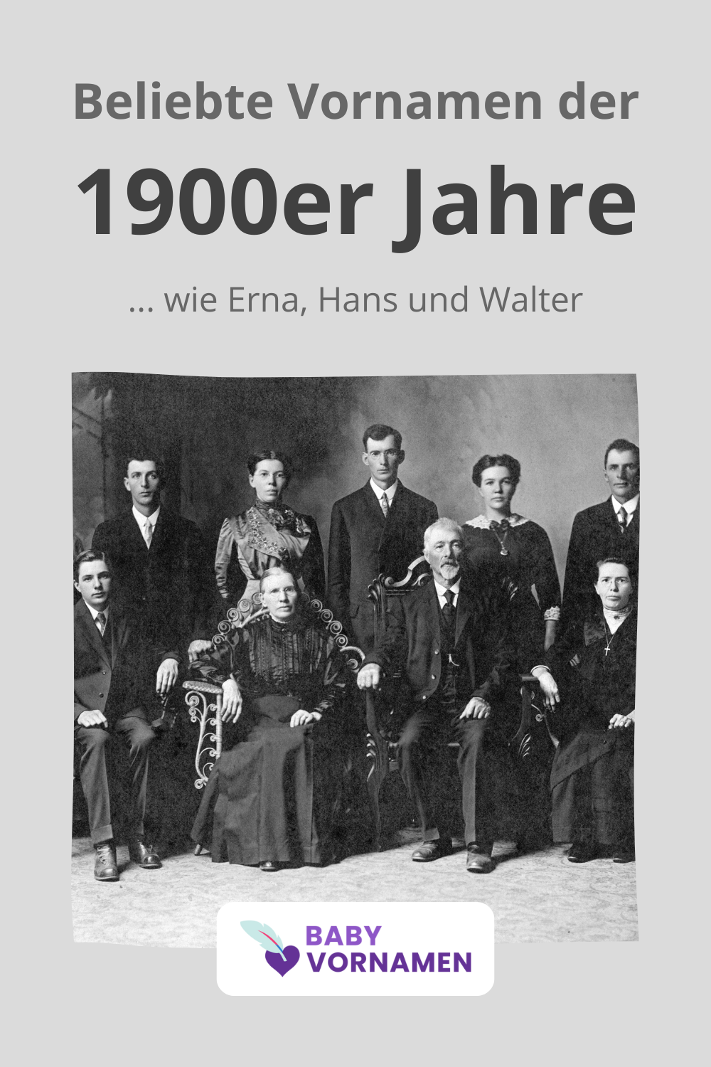Beliebteste Vornamen der 1900er Jahre