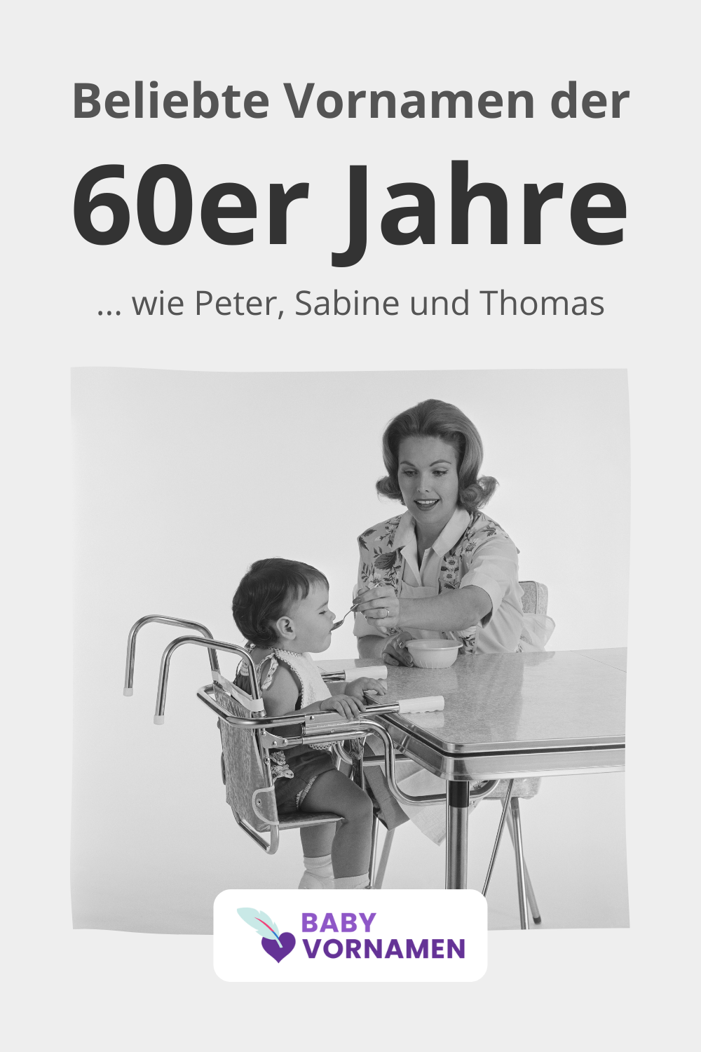 Beliebteste Vornamen der 60er Jahre