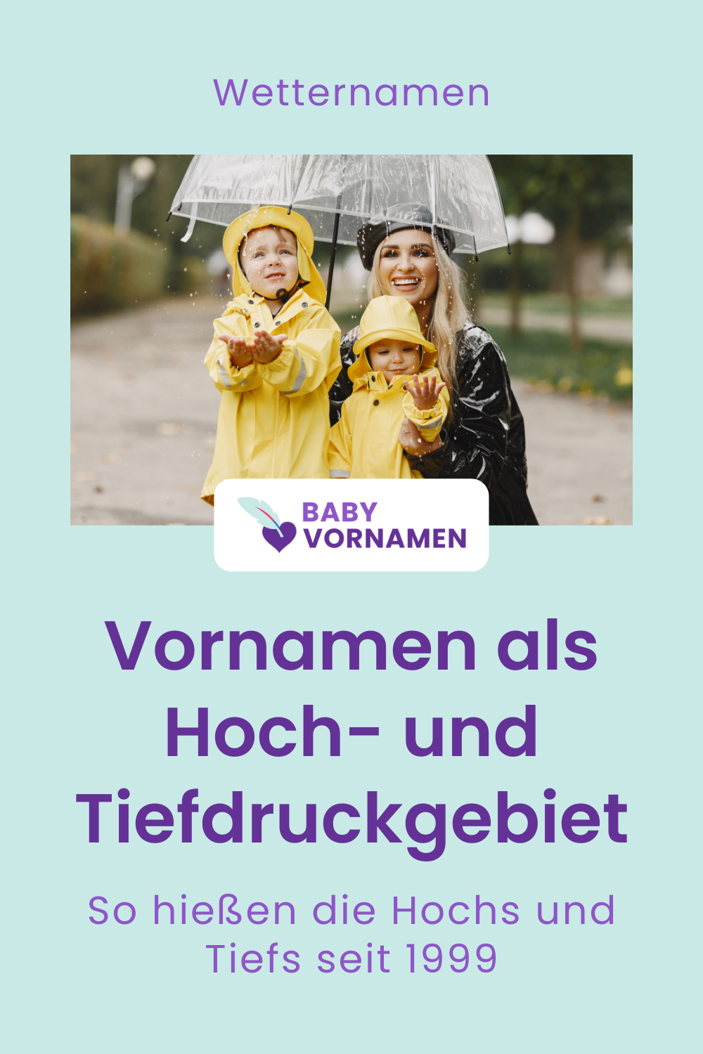 Wetternamen: Vornamen als Hoch- und Tiefdruckgebiet