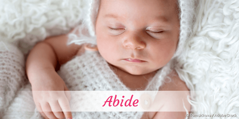 Baby mit Namen Abide