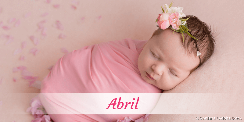 Baby mit Namen Abril