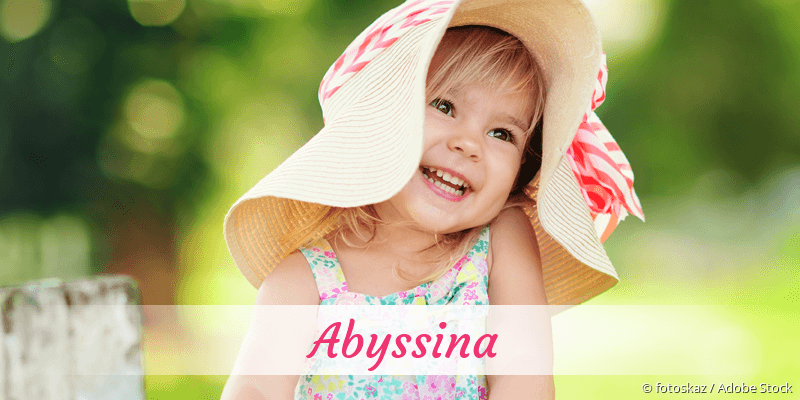 Baby mit Namen Abyssina