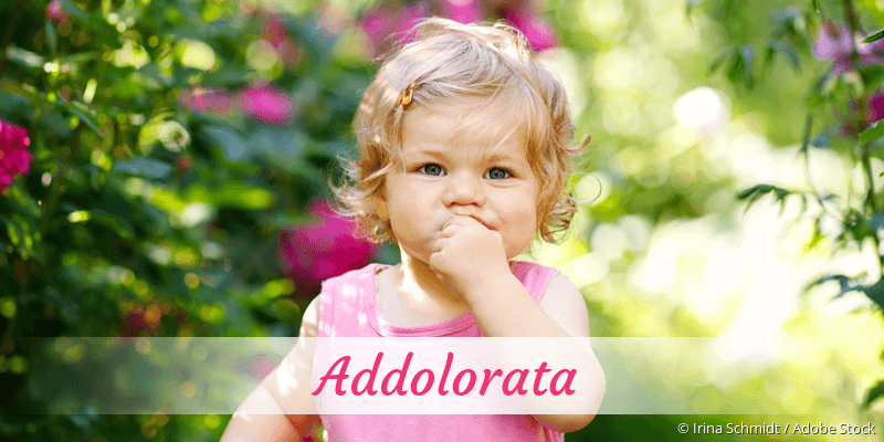 Baby mit Namen Addolorata