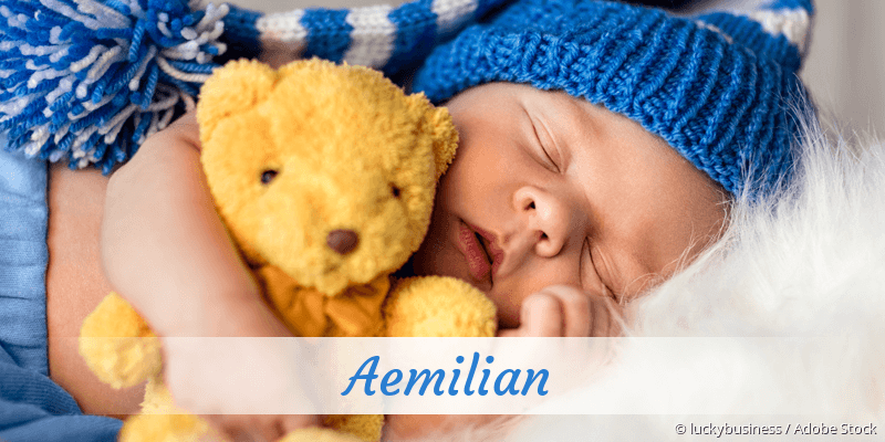 Baby mit Namen Aemilian