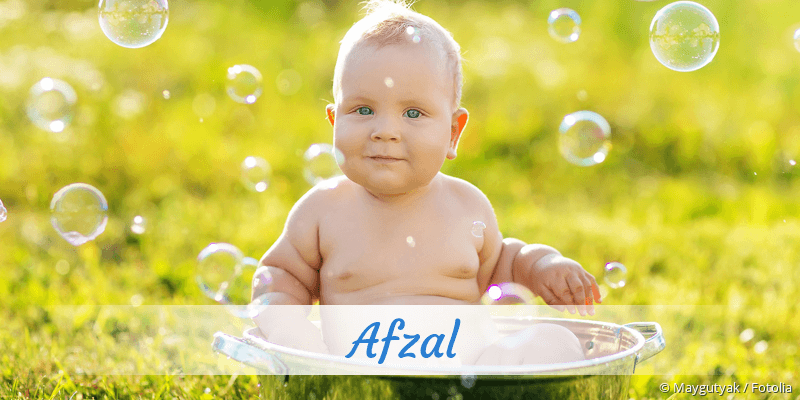 Baby mit Namen Afzal