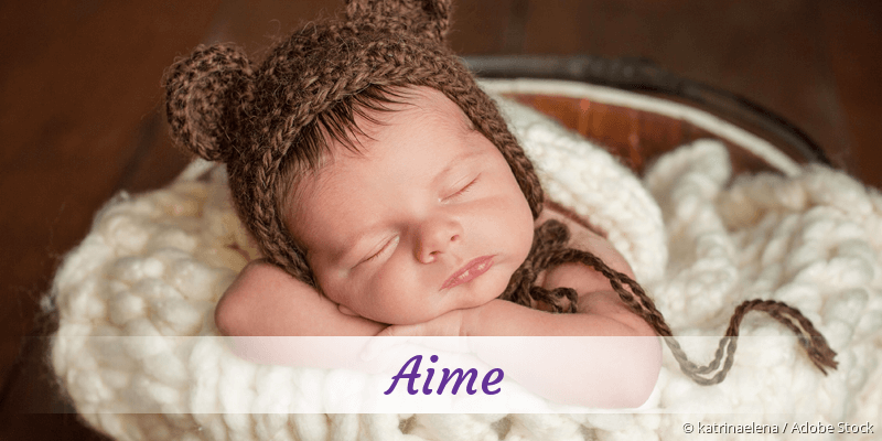 Baby mit Namen Aime