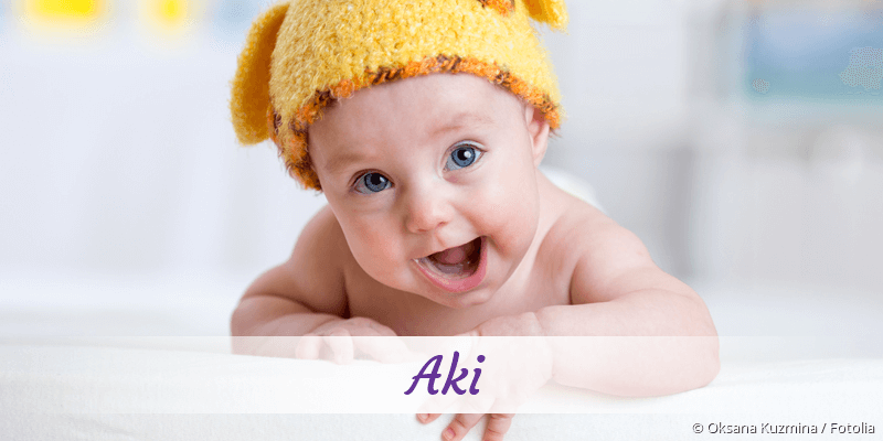 Baby mit Namen Aki