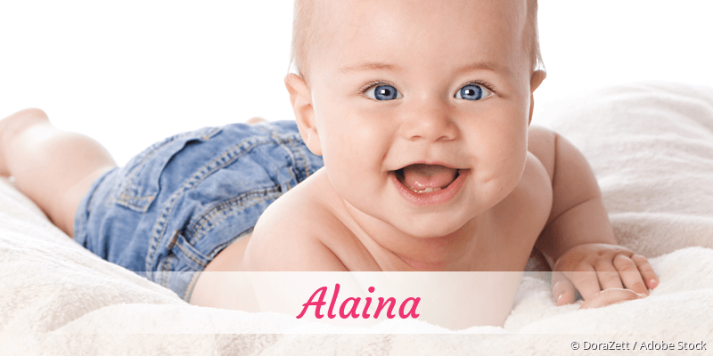 Baby mit Namen Alaina