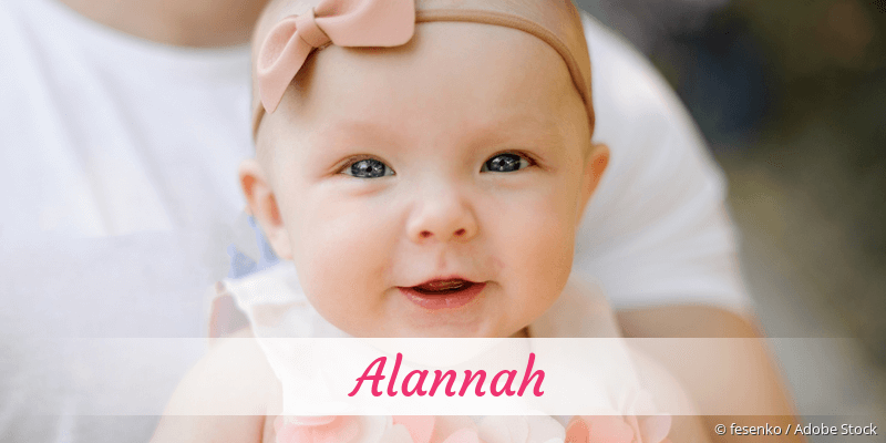 Baby mit Namen Alannah
