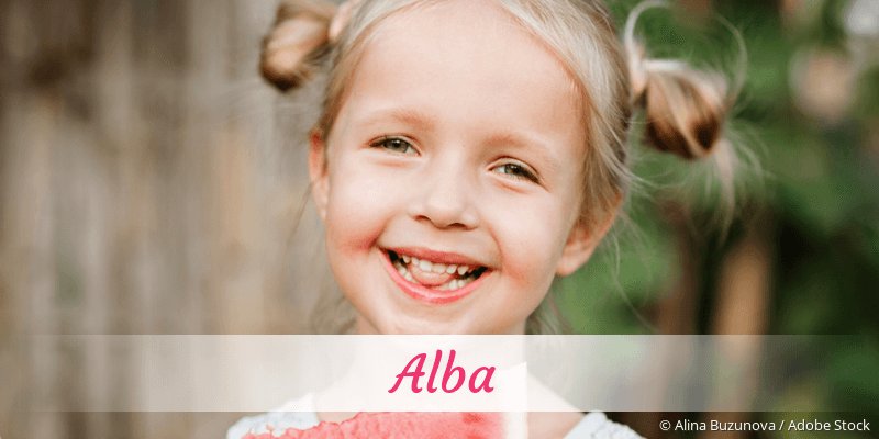 Baby mit Namen Alba