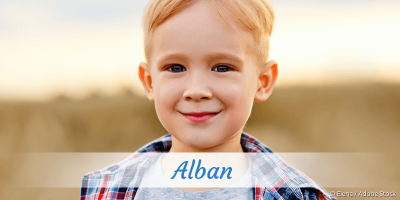 Baby mit Namen Alban