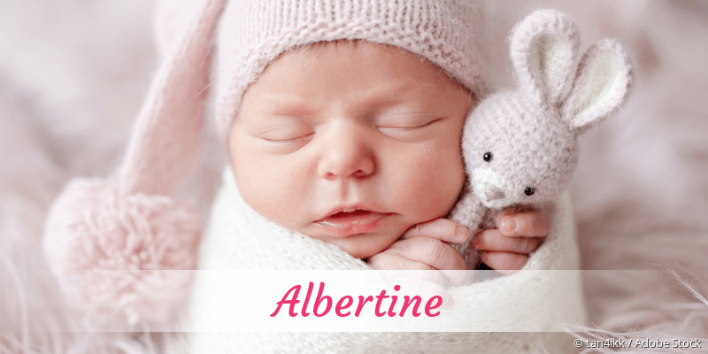 Baby mit Namen Albertine