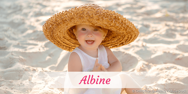 Baby mit Namen Albine