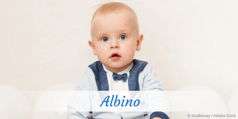 Baby mit Namen Albino