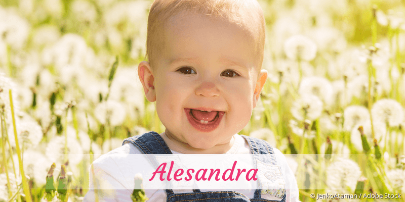 Baby mit Namen Alesandra