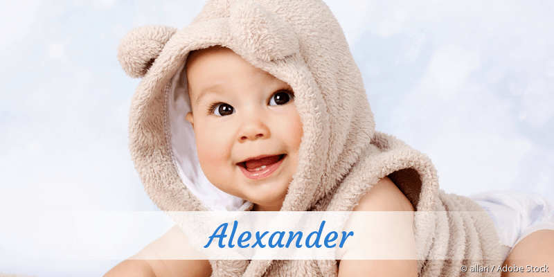 Baby mit Namen Alexander