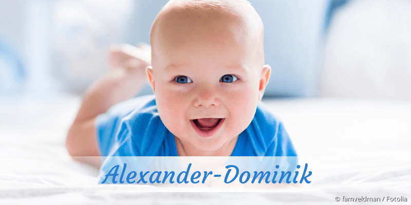 Baby mit Namen Alexander-Dominik