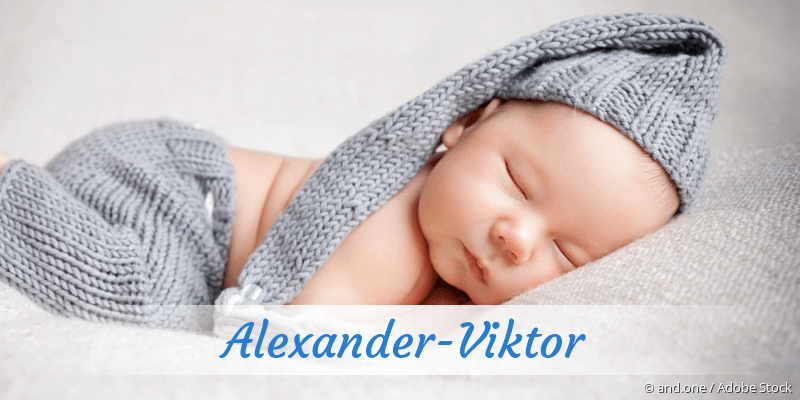 Baby mit Namen Alexander-Viktor
