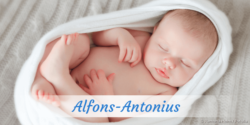 Baby mit Namen Alfons-Antonius